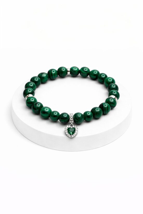 Malahīta un Lava rokassprādze 