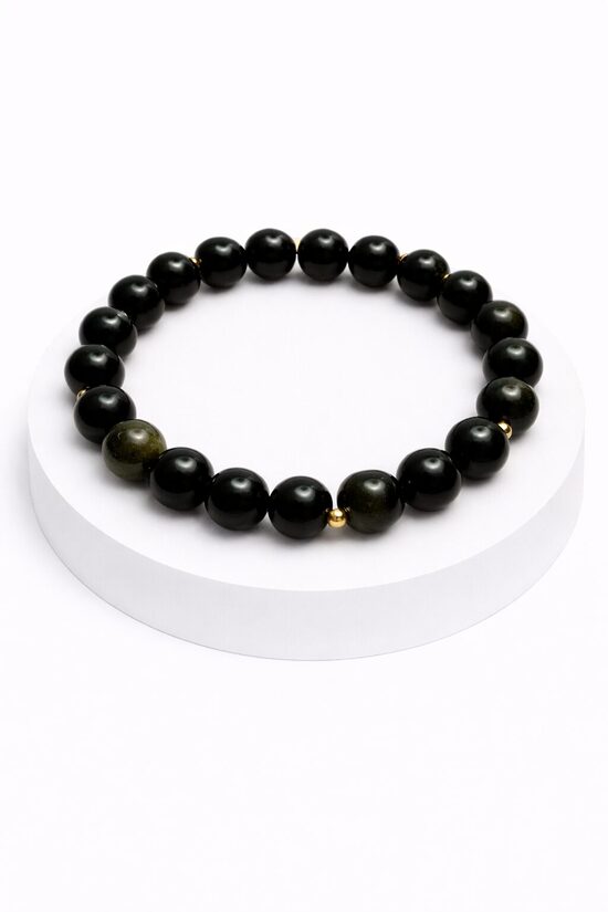 Obsidiāna rokassprādze