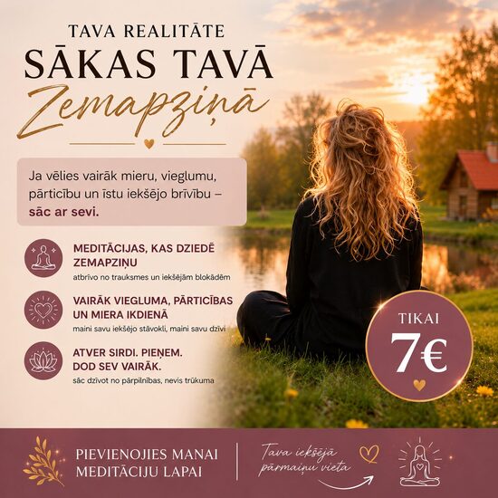 Sievietes meditāciju telpa